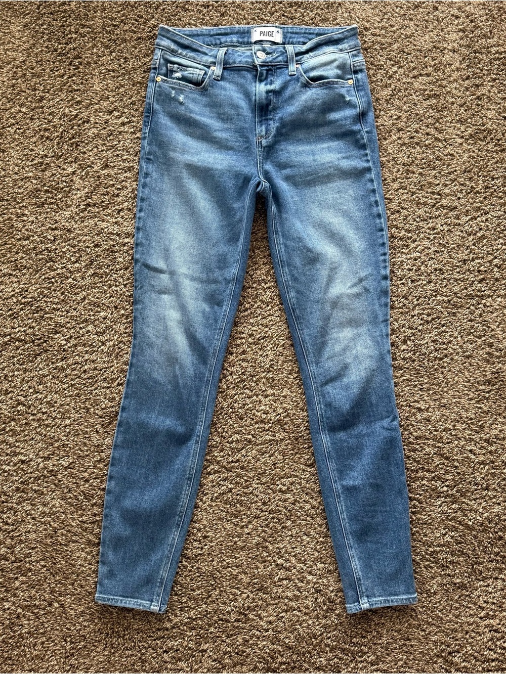 PAIGE Blue Hoxton Ankle Jeans - Size 28